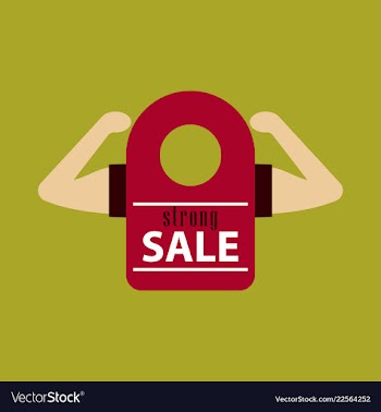 Sale banner template design vector image