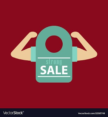 Sale banner template design vector image