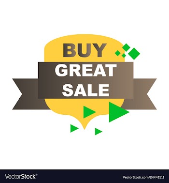 Sale banner template design vector image