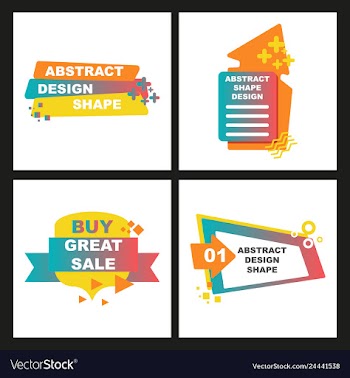 Sale banner template design vector image