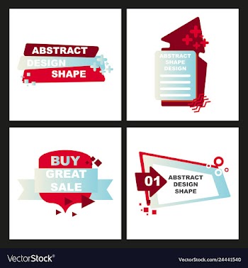 Sale banner template design vector image