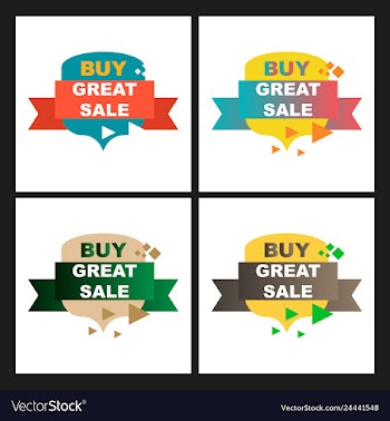 Sale banner template design vector image