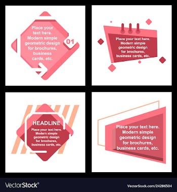 Sale banner template printable flyers red color vector image