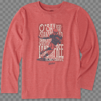 Sale Boys Brave Football Long Sleeve Cool Tee | Life is Good ...