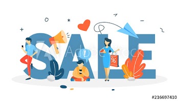 Sale concept illustration