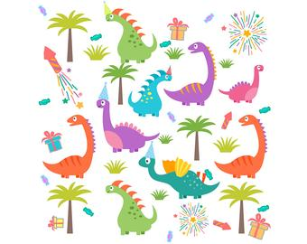 SALE Dinosaur CLIPART Dinosaurs Clip Art Invitations png | PNGio