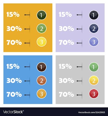 Sale discount icons special offer price signs vector image