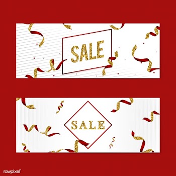 Sale emblem with ribbons vector | Free stock vector - 535095