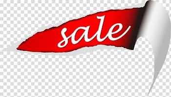 Sale illustration, Paper Label Sales Illustration, Painted red paper tear Monogram transparent background PNG clipart