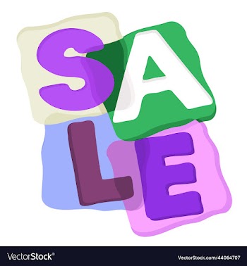 sale isolated with lettering