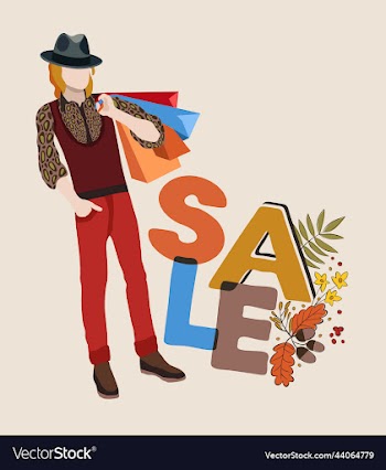 sale isolated with lettering