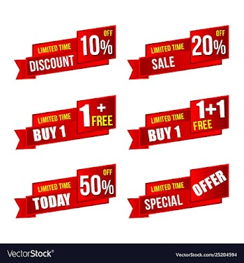 Sale labels and big sale labels vector image
