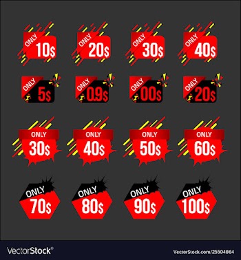 Sale labels vector image