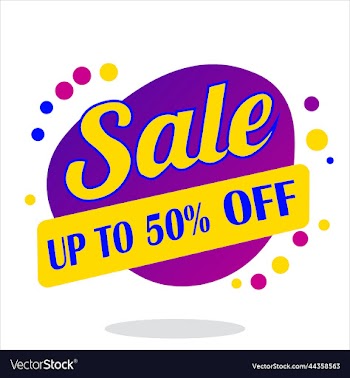 sale offer banner for shop and business