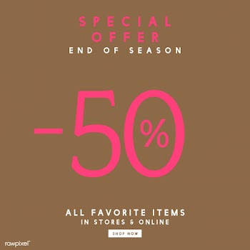 Sale promotion ad poster design template | Free stock vector - 519258