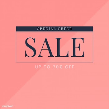 Sale promotion ad poster design template | Free stock vector - 519278