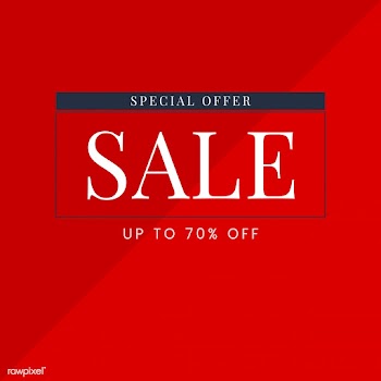 Sale promotion ad poster design template | Free stock vector - 519300
