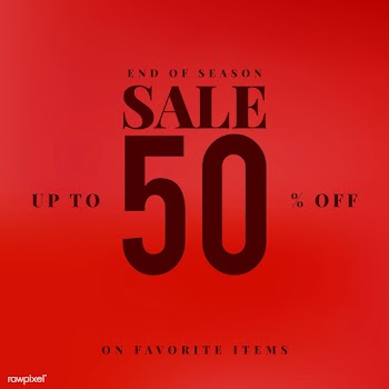 Sale promotion ad poster design template | Free stock vector - 519312
