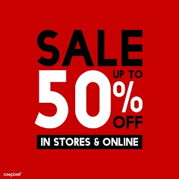 Sale promotion ad poster design template | Free stock vector - 519315