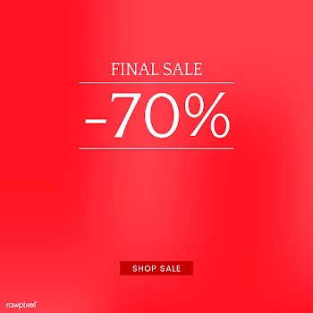 Sale promotion ad poster design template | Free stock vector - 519326
