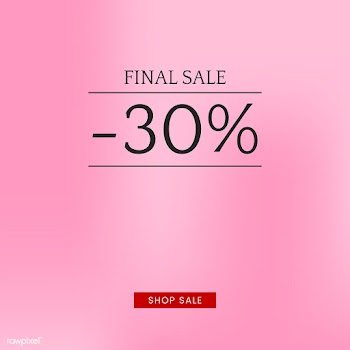 Sale promotion ad poster design template | Free stock vector - 519334