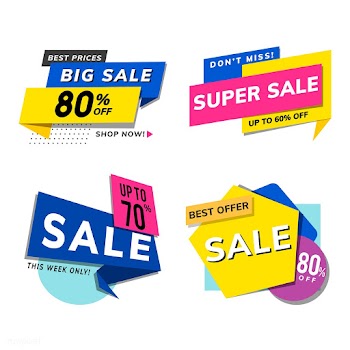 Sale promotion advertisements vector set | Free stock vector - 538289