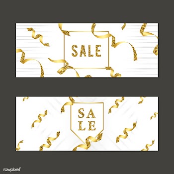 Sale sign with ribbons vector | Free stock vector - 535157