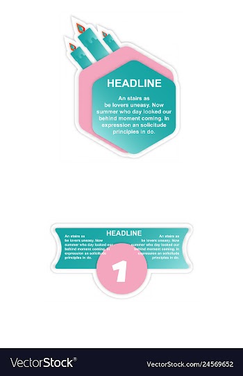 Sale tag set of circle flash sticker offer banner vector image