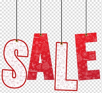 Sale text, , Christmas Hanging Sale Decoration transparent background PNG clipart