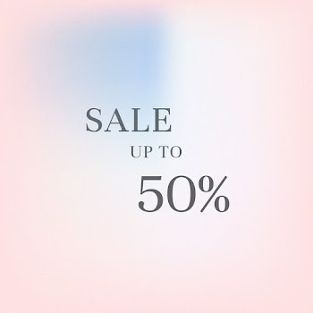 Sale up to 50% advertisement psd banner gradient blur template