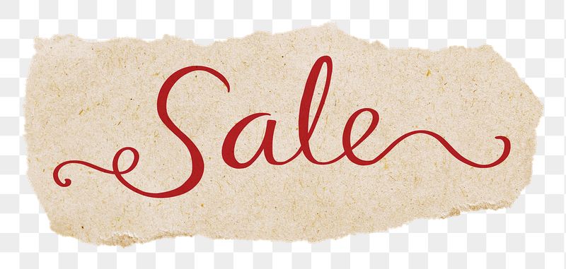 Sale word png, ripped paper, | Free PNG - rawpixel