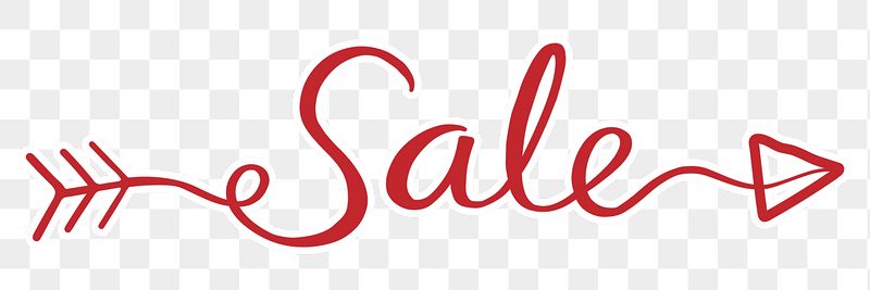Sale word png sticker, red | Free PNG - rawpixel