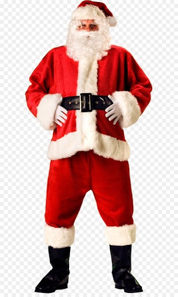 Salem Santa Claus Costume Halloween Christmas - Santa Claus PNG image 