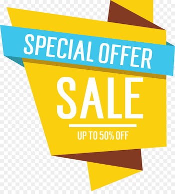 Sales Advertising Web banner Textile - Yellow sale tag 