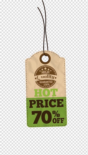 Sales Illustration, Yellow cartoon tag transparent background PNG clipart