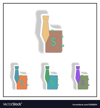 Sales manager sign collection vector image