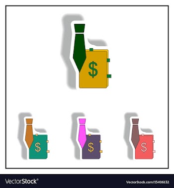 Sales manager sign collection vector image