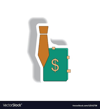 Sales manager sign in paper vector image