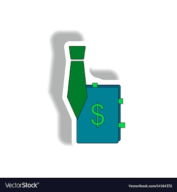 Sales manager sign in paper vector image