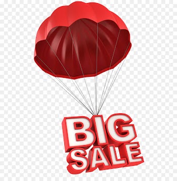 Sales Parachute Advertising Stock photography Illustration - Red cartoon balloon 
