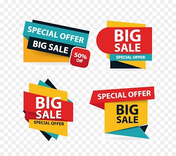 Sales Poster Logo Illustration - Colorful shopping sale flyer poster brochure template, discount sale elements for advertising 