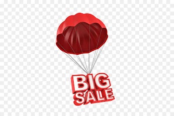 Sales promotion Font Red Text Typeface - arachute watercolor 