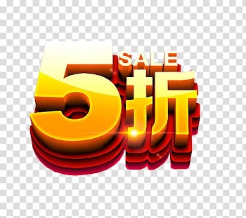 Sales promotion Gratis, 5% discount transparent background PNG clipart