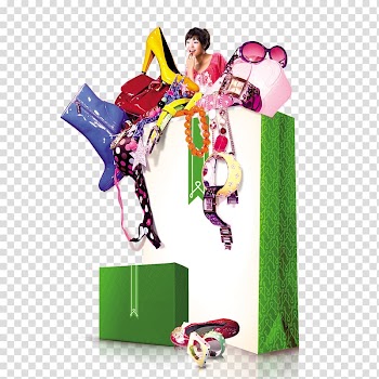 Sales promotion Poster Summer, Shopping Bag transparent background PNG clipart