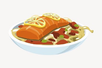 Salmon food collage element, food | Free Vector - rawpixel