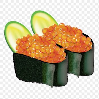 Salmon roe sushi png sticker, | Free PNG - rawpixel