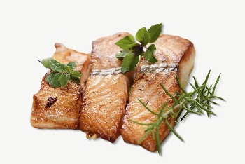 Salmon steaks collage element psd | Free PSD - rawpixel