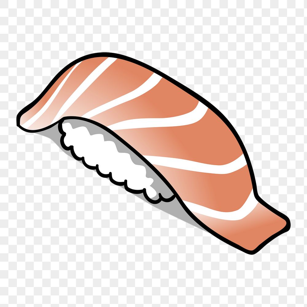 Salmon sushi png sticker, Japanese | Free PNG - rawpixel