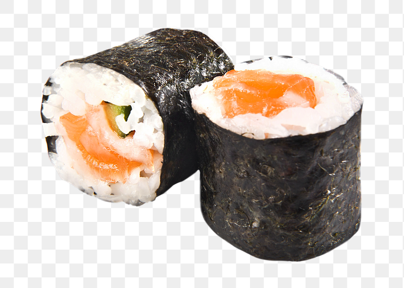Salmon sushi roll png sticker, | Free PNG - rawpixel