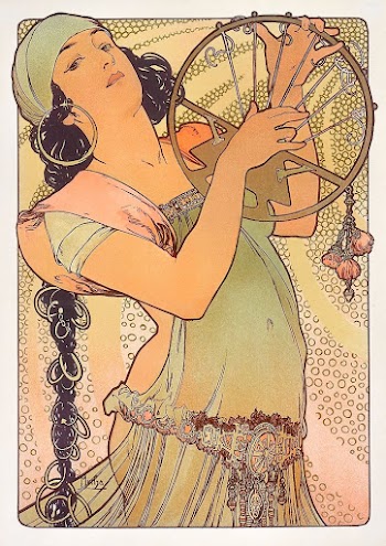 Salom&eacute; (1897) by Alphonse Mucha. | Free Photo Illustration - rawpixel